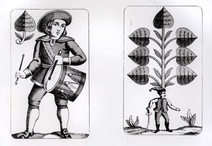 Conception pour des cartes à jouer - German School